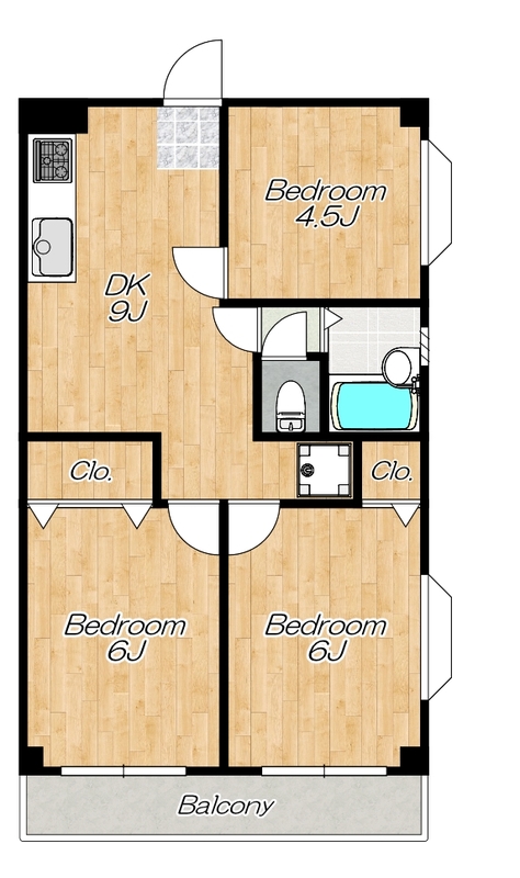 メゾン・ド・若松の間取り