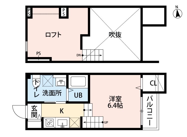 DolceVita竹下(ドルチェヴィータ)の間取り