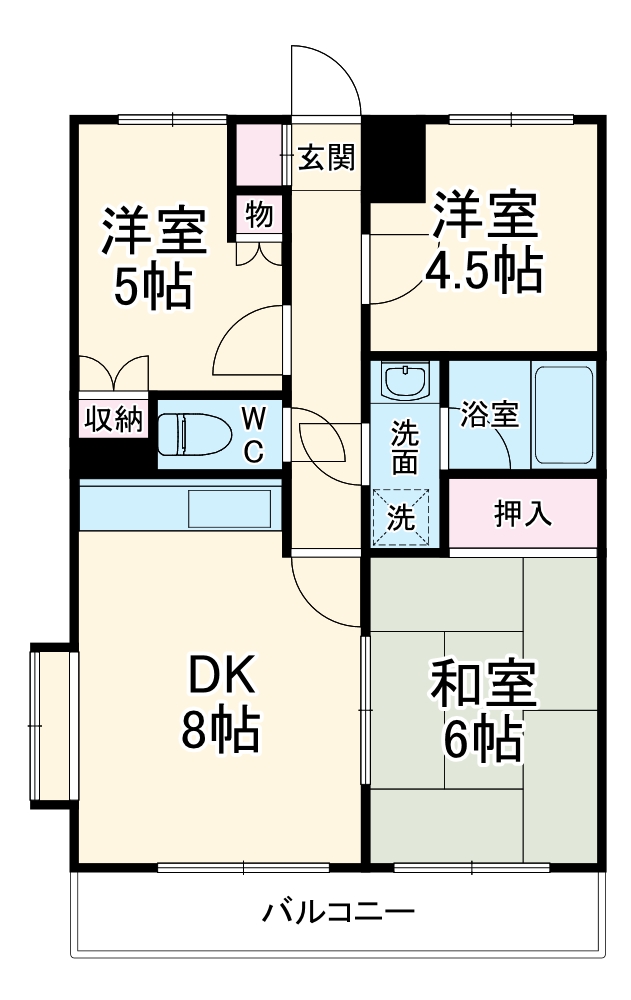 クレアールスギモトの間取り