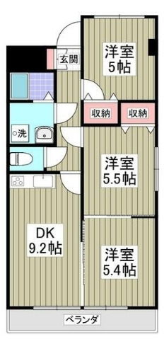 プリンスマンションの間取り