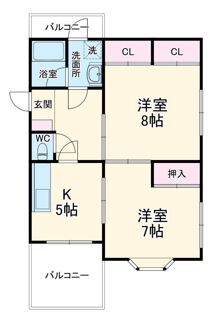 アプエールミユキの間取り