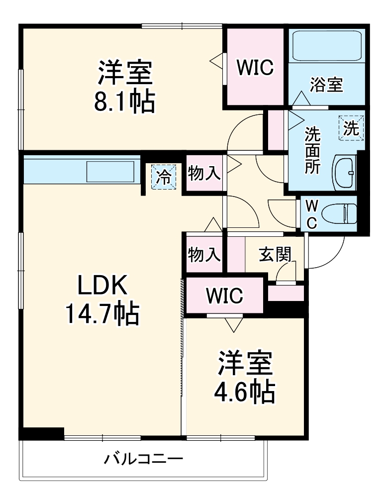 D-ROOM竜王新町の間取り