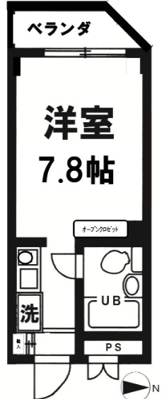 高円寺ヴィレッヂの間取り