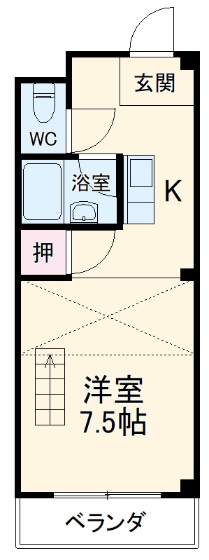 エストゥディオM Bの間取り