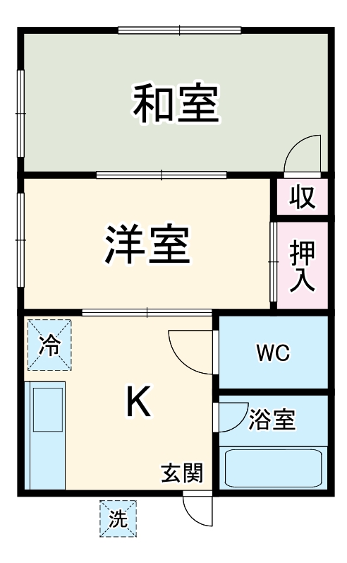 クロノス薬円台Southの間取り