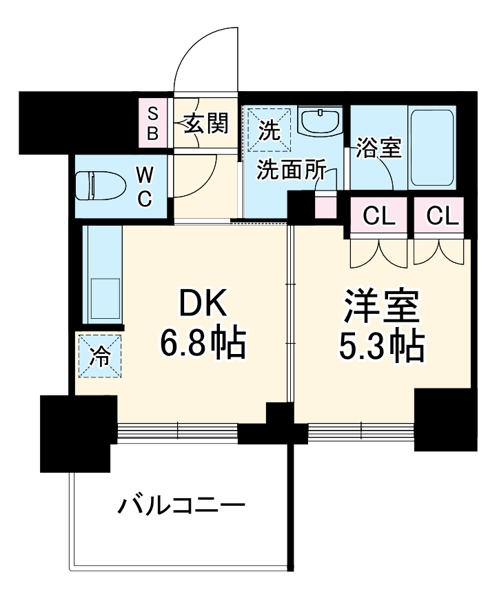 LA CLAIR 南浦和の間取り