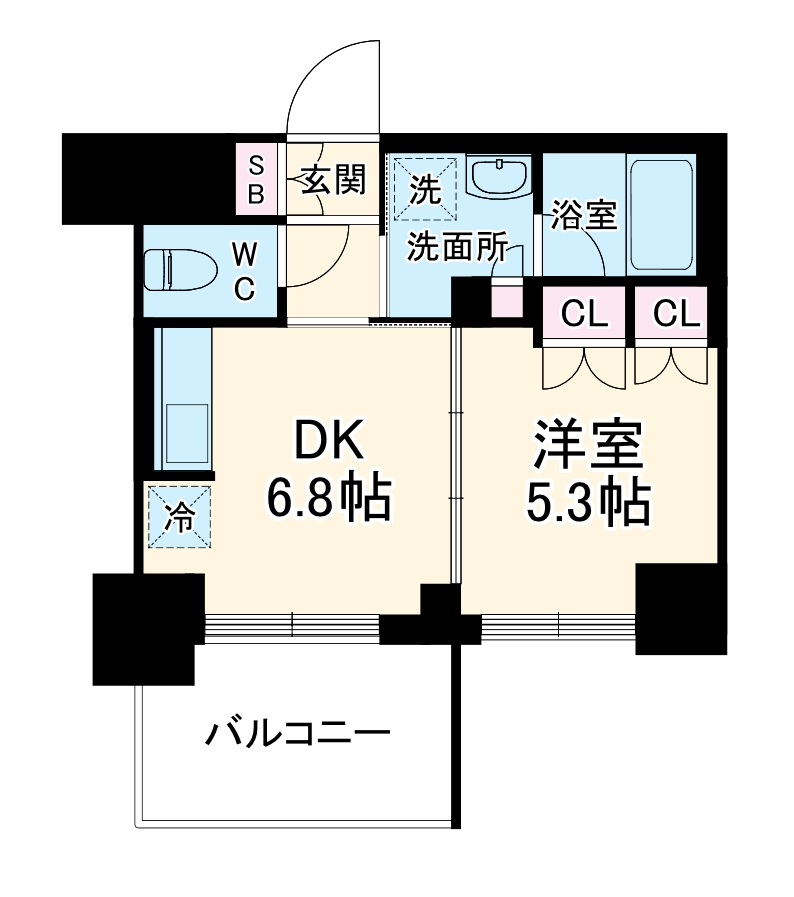 LA CLAIR 南浦和の間取り