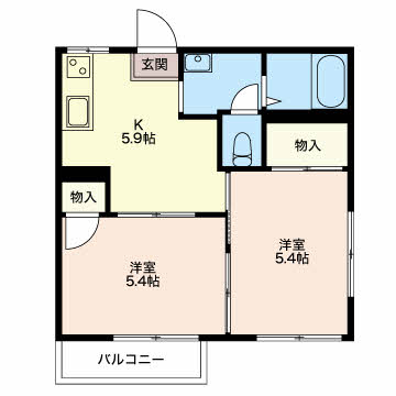 フレグランス久保の間取り