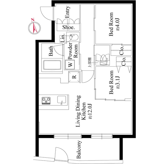 ルネサンスコート目黒南の間取り