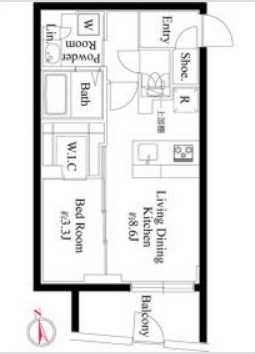 ルネサンスコート目黒南の間取り
