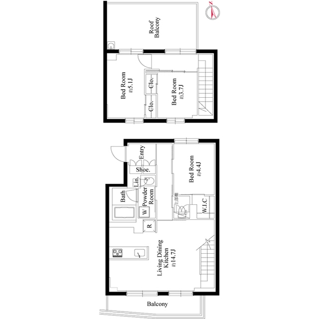 ルネサンスコート目黒南の間取り