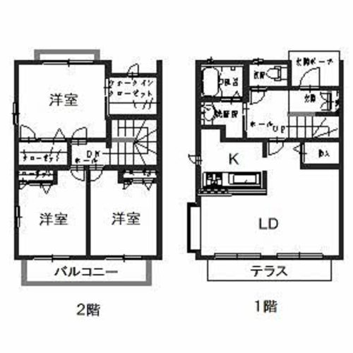 ホフケ 羽衣の間取り