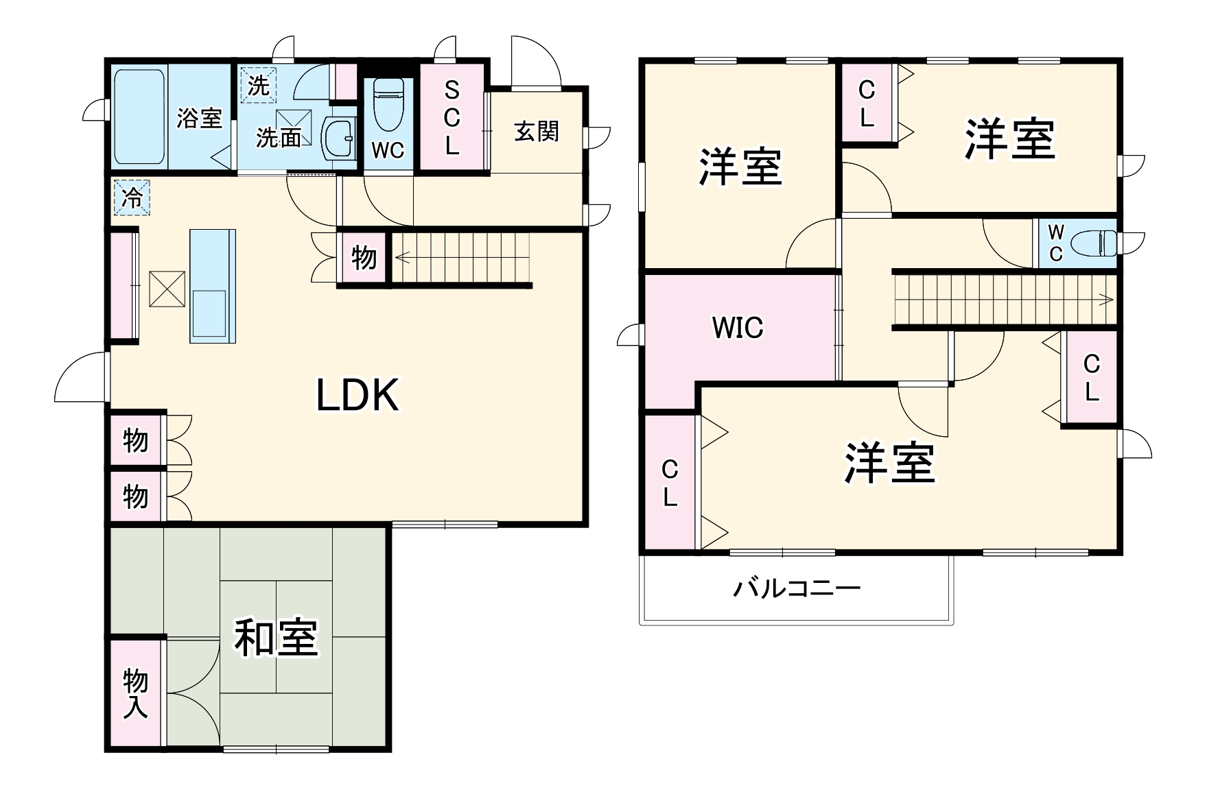 港区知多二丁目戸建の間取り