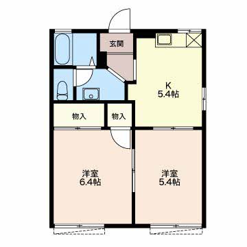 ドミールAの間取り