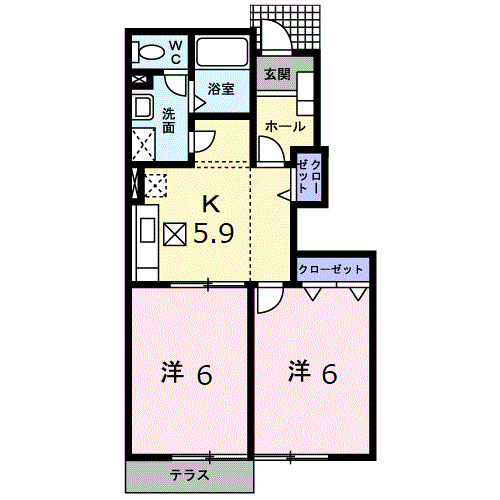 フォンターナサノDの間取り