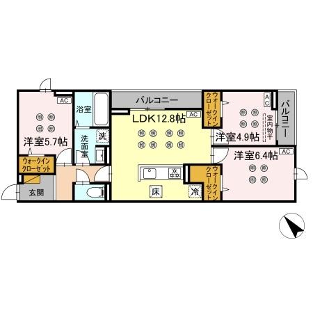 D-KISARIA WIの間取り
