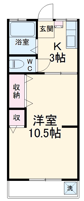 髙野コーポの間取り