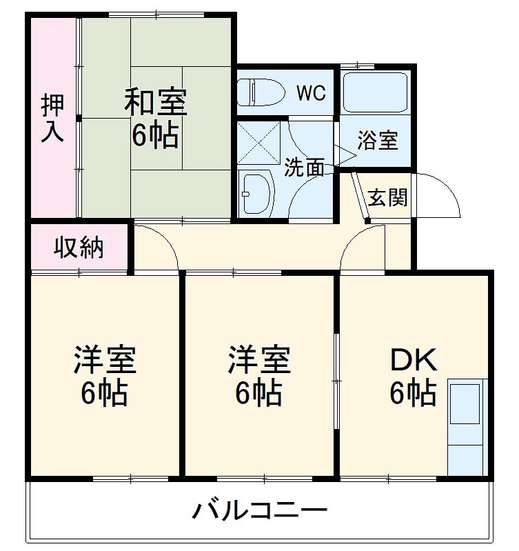 野村ハイツの間取り