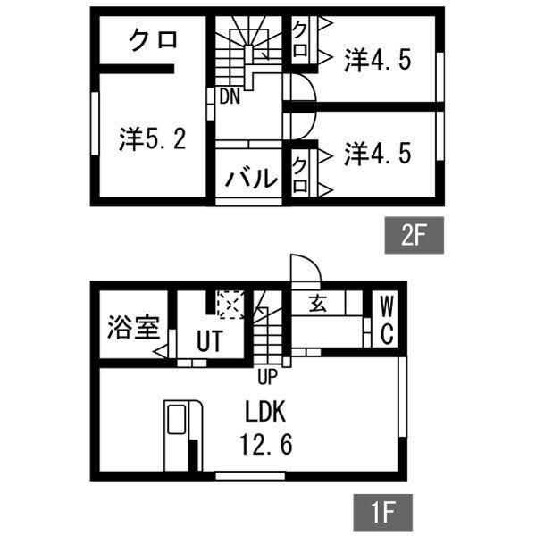 ハウオリテラスAの間取り