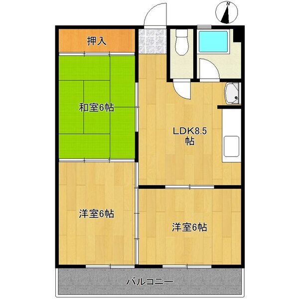 KATOコーポの間取り