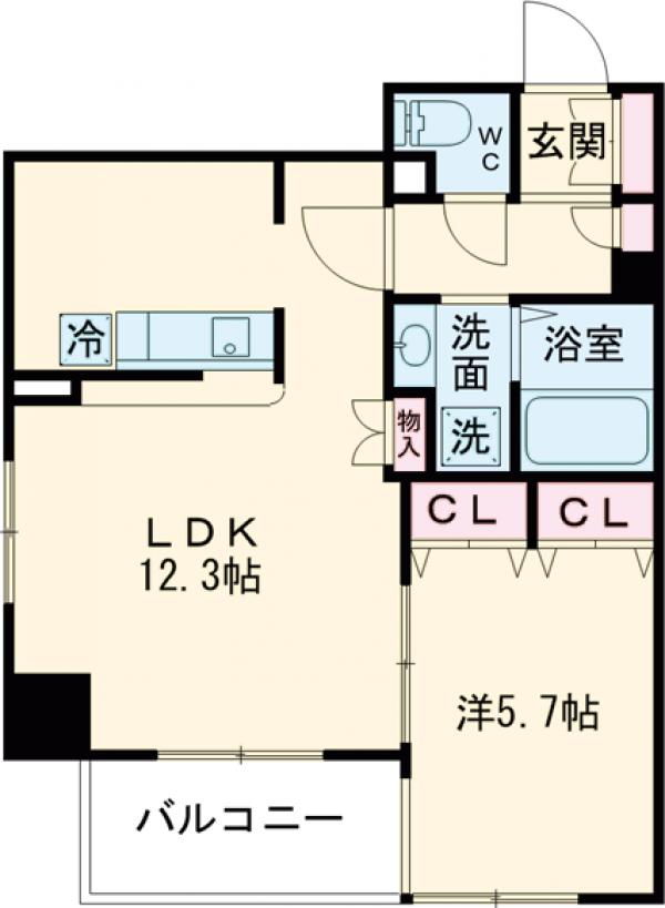 アヴェニーユ弐番館の間取り