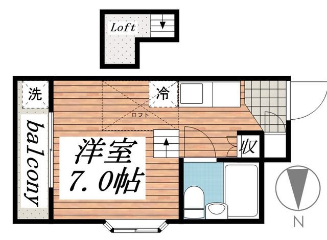 オーディーン六実の間取り