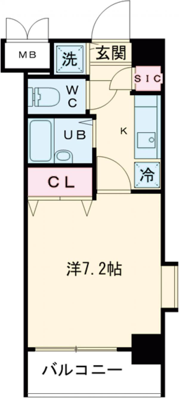 ガーラ市ヶ谷銀杏坂の間取り