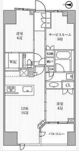 ディームス方南町の間取り