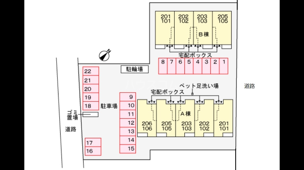 22/28 駐車場