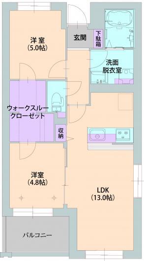 ルーチェ 国立 ズードの間取り