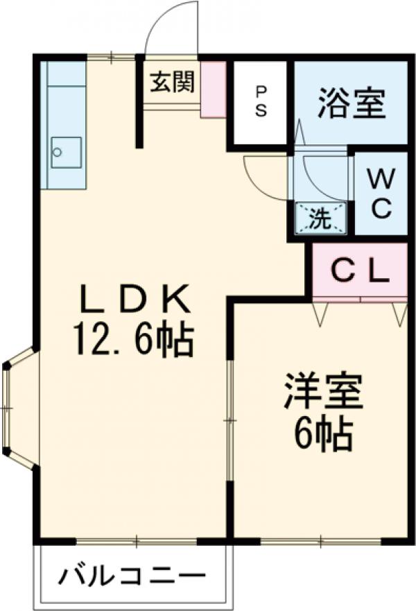 レイクシティ Cの間取り