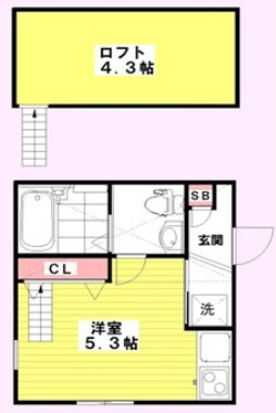 ルーム鴨居の間取り