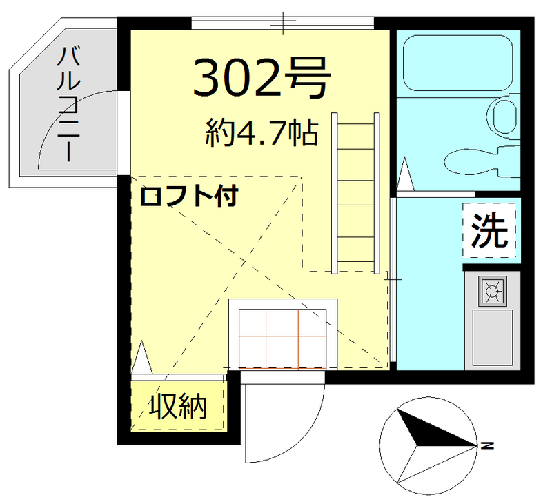 シャンテ・グランデ日暮里Ⅱの間取り
