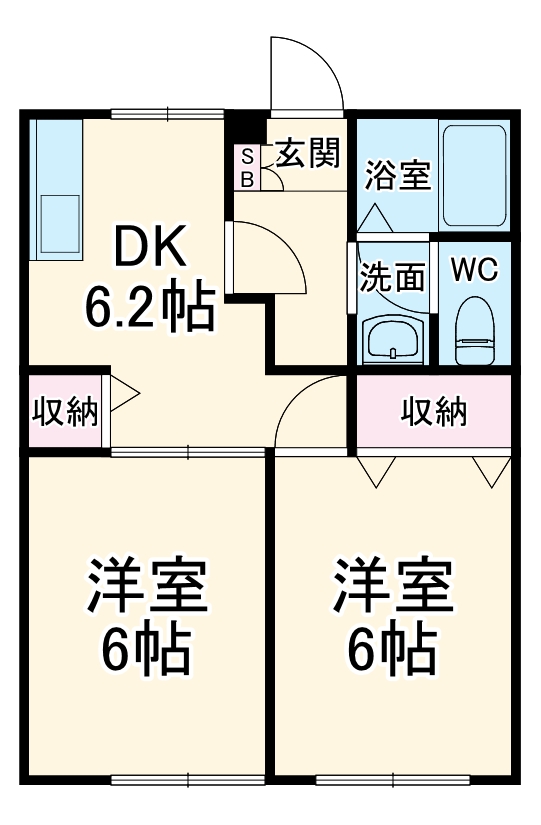 レジデンス草薙Aの間取り