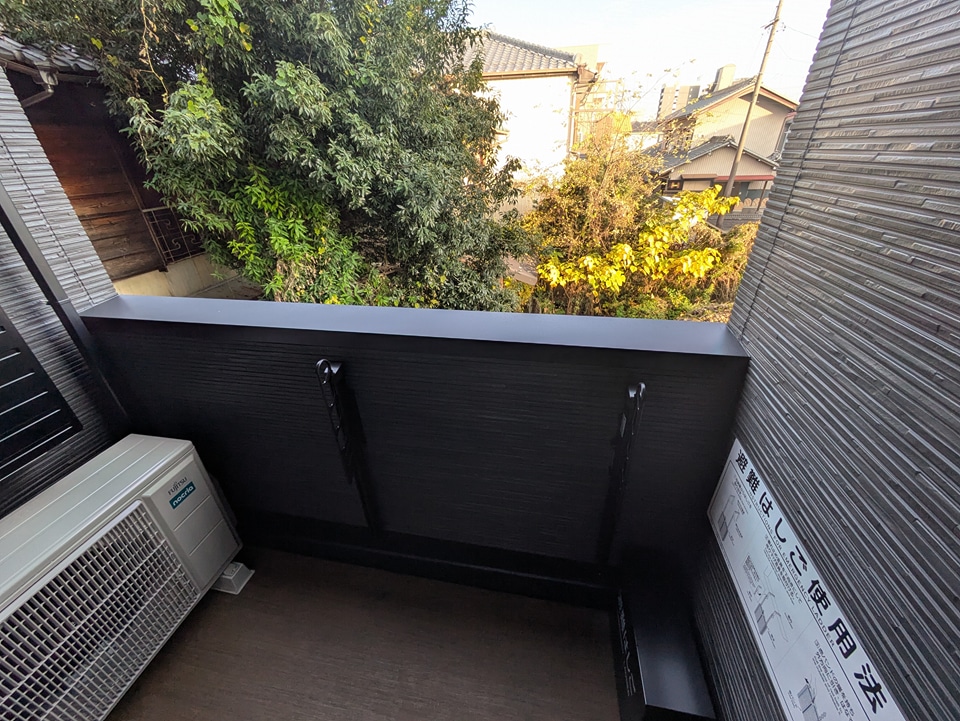 12/28 バルコニー