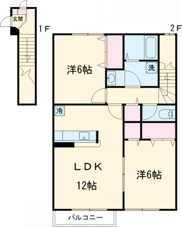 サンシティ Aの間取り