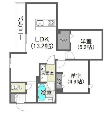 日向テラスKUGAYAMAの間取り