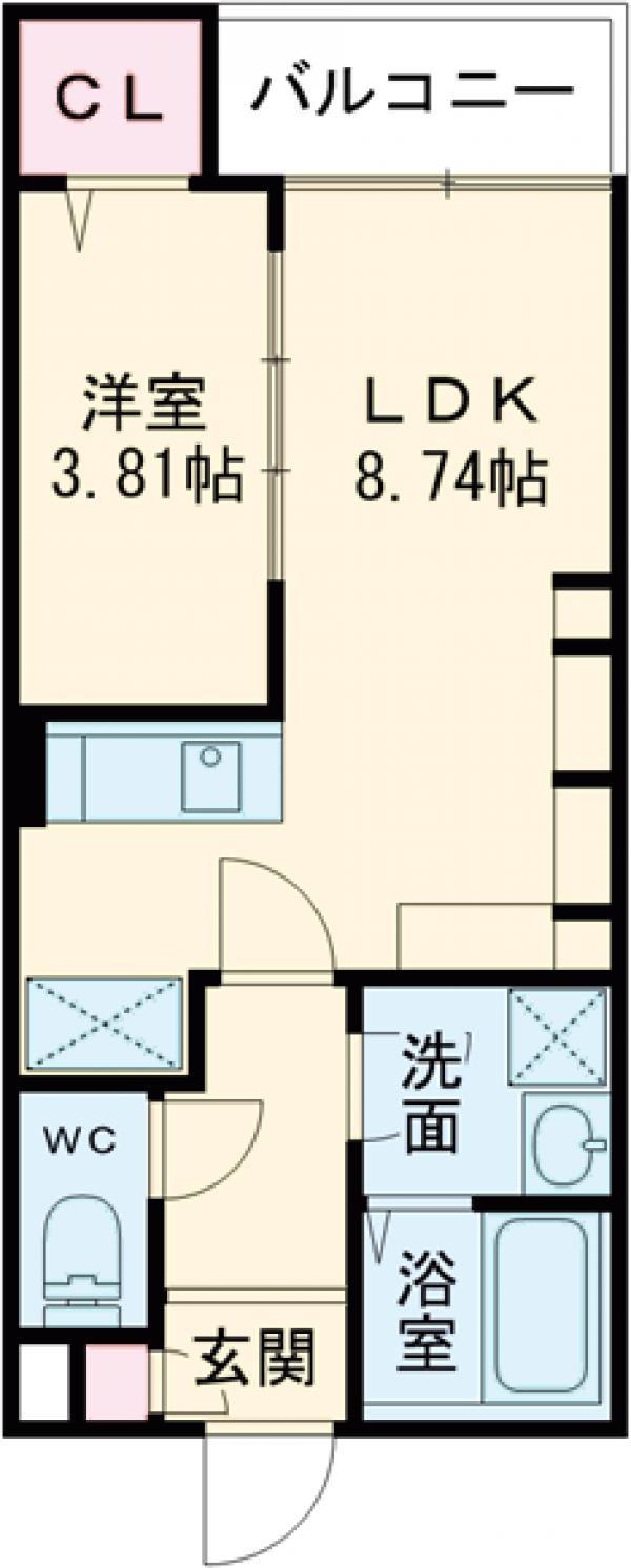 プレステージ箱崎の間取り