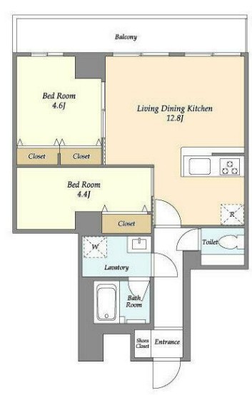 グランカーサ西葛西の間取り