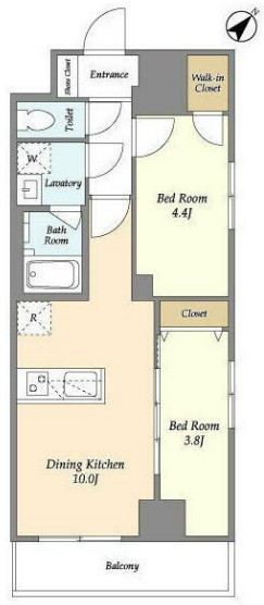 グランカーサ西葛西の間取り