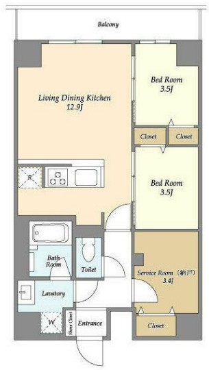 グランカーサ西葛西の間取り