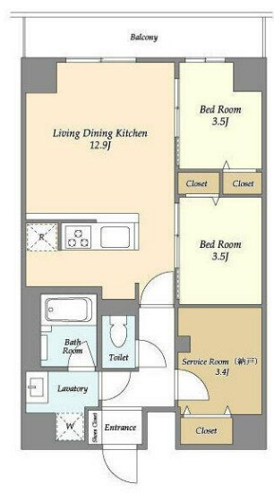 グランカーサ西葛西の間取り