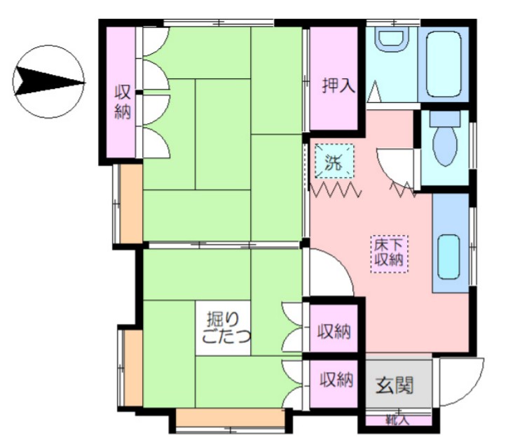 山王戸建3の間取り