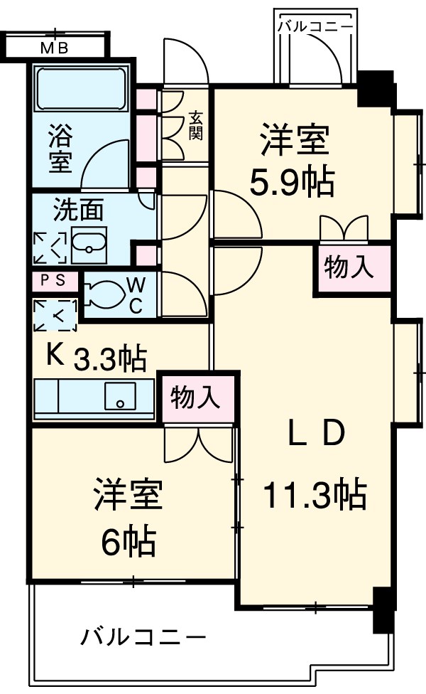 コンフォート・セラフ新小岩の間取り