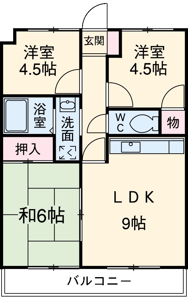 ルーラルタウン壱番館の間取り