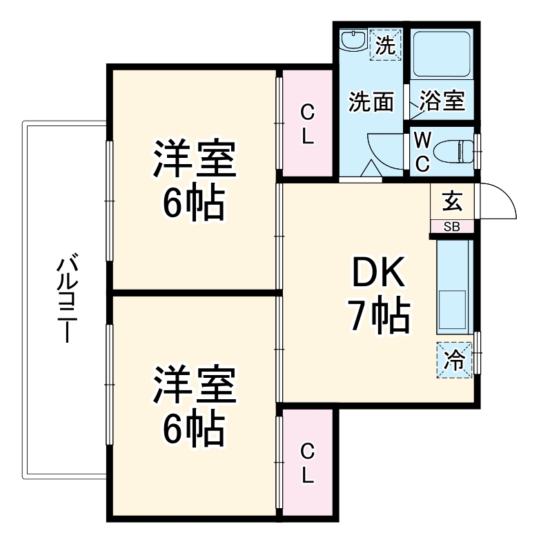 シャインハイツの間取り