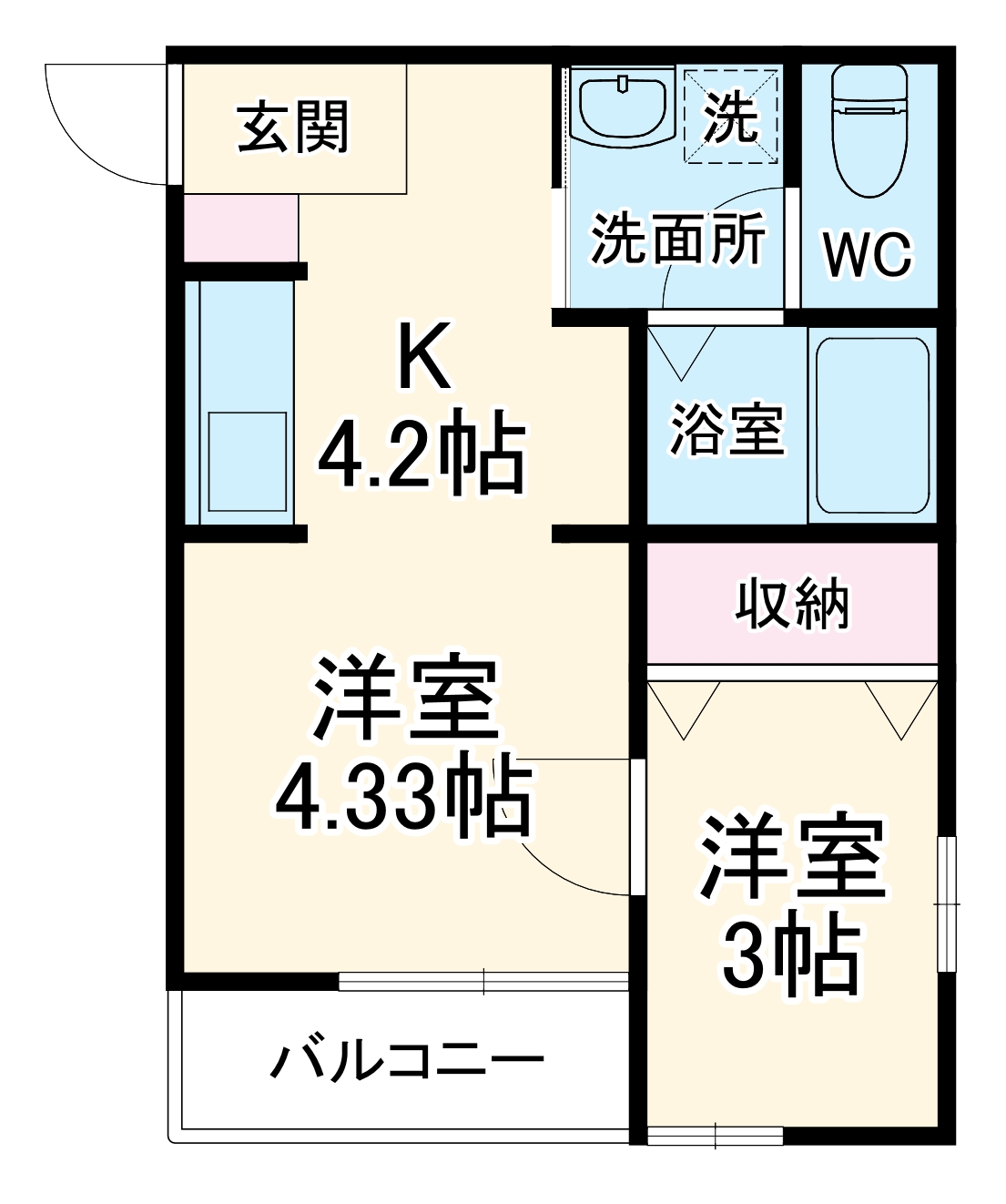 スカイブルーコートの間取り