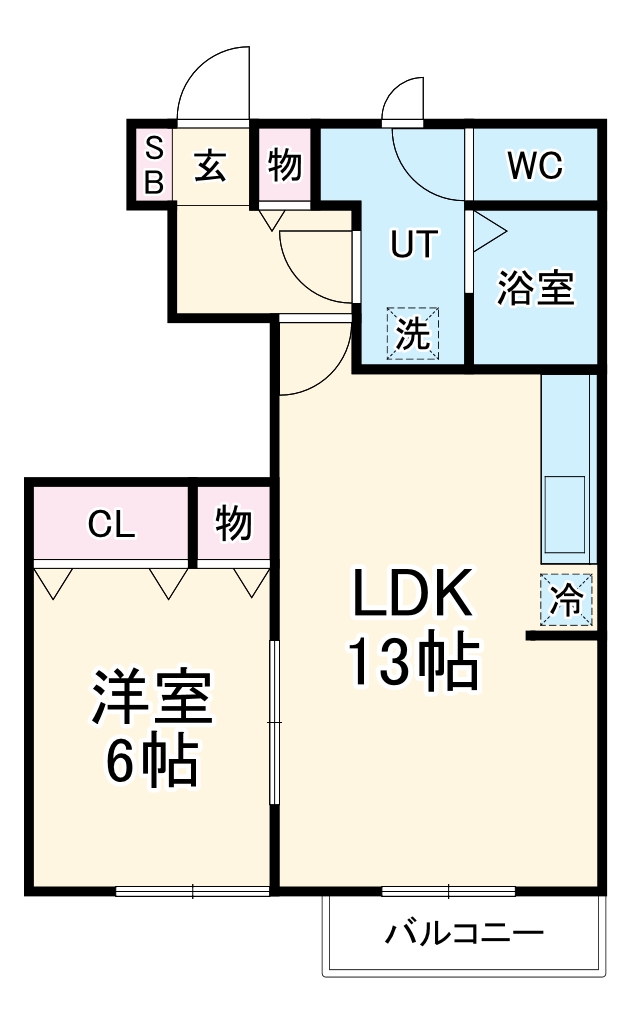 フリージアガーデンⅢの間取り