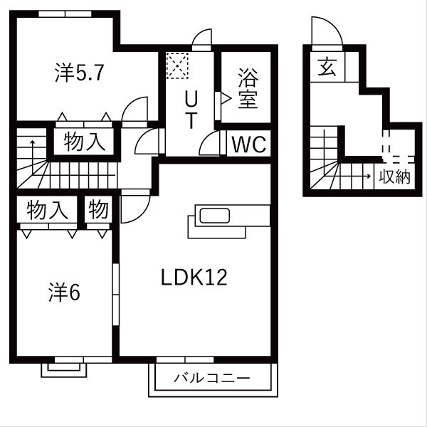 フリージアガーデンⅢの間取り