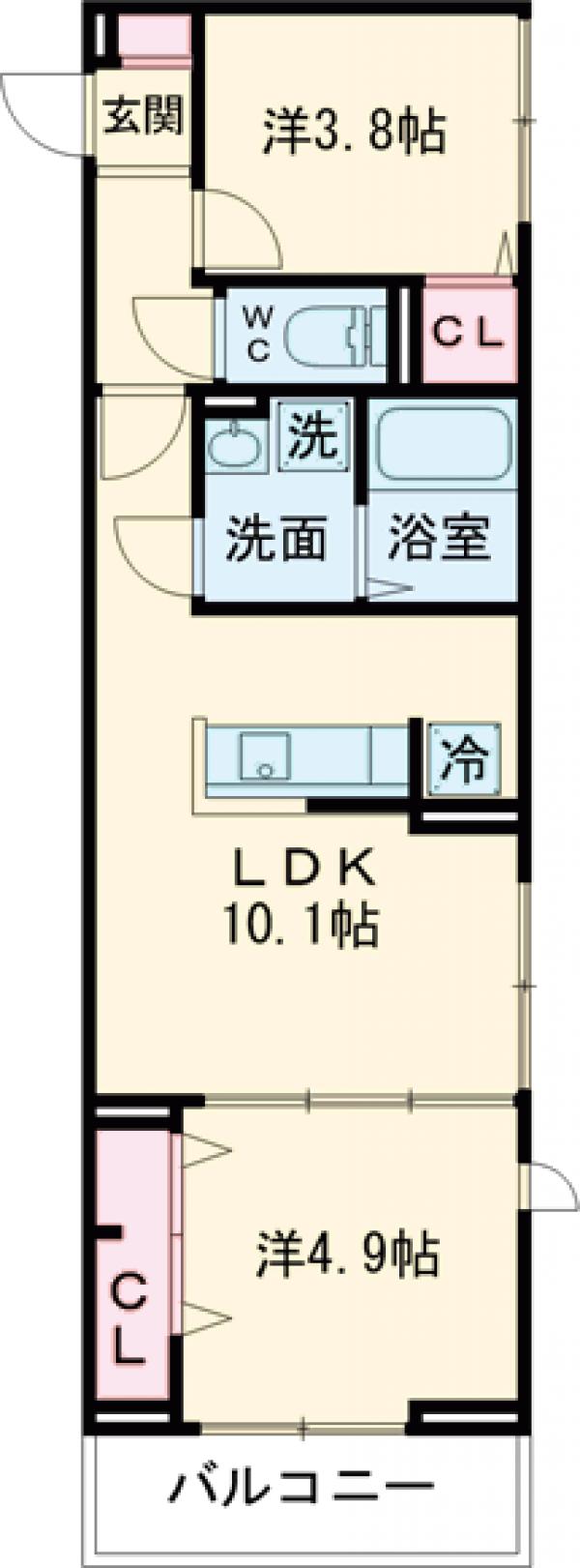 セレスティア池袋立教通りの間取り